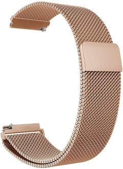Generic Samsung Gear S3 Band, Galaxy Watch (46mm) Band, Stainless Steel belt Milanese Loop with Adjustable Magnetic Clasp for Gear S3 Classic/Frontier Smart Watch Band, Rose Pink
