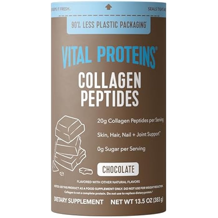 Vital Proteins Collagen Peptides Powder - Chocolate Powder for Hair, Nail, Skin, Bone & Joint Health, 13.5oz - Image 1