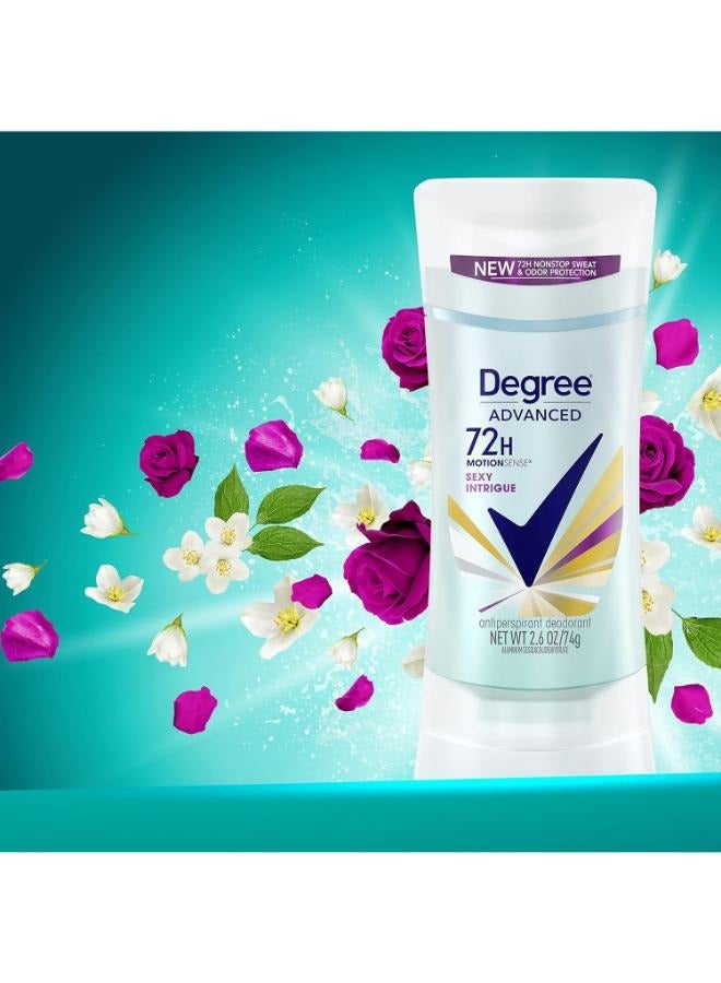 Degree 2Pcs Degree Advanced 72H MotionSense, Sexy Intrigue Antiperspirant Deodorant, 74 Grams - Image 4