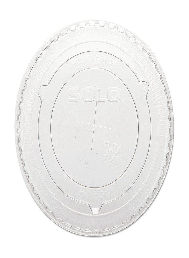 Solo Straw Slot Plastic Cold Cup Lids, 10 oz. (600TS) - Image 1