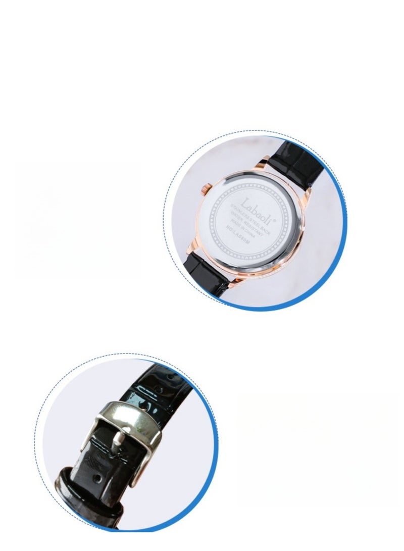 Labaoli's New Rose Gold Petal Pointer Belt Watch - Image 3