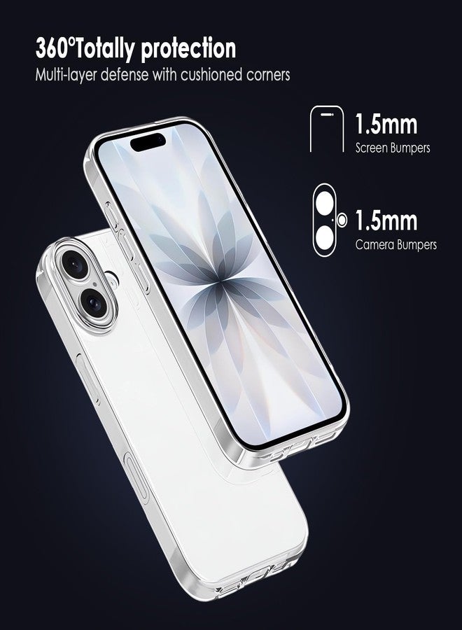 TENOC Phone Case Compatible with iPhone 17, Clear Case Shockproof Protective Bumper Slim Cover for 6.3 Inch - Image 3