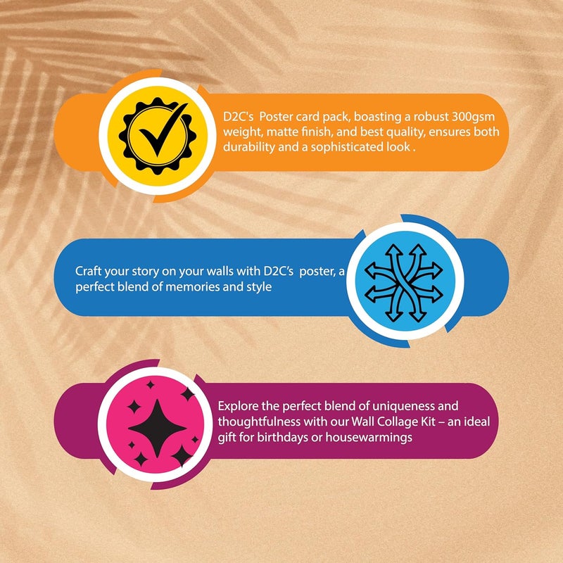 D2C Harry Potter Card Stock Posters 54 Pc 4x6 Inch Prints Collage Kit Stylish Wall Transformation for Dorm Bedroom Living Room Office Create Enchanting Photo Display D2 - Image 5