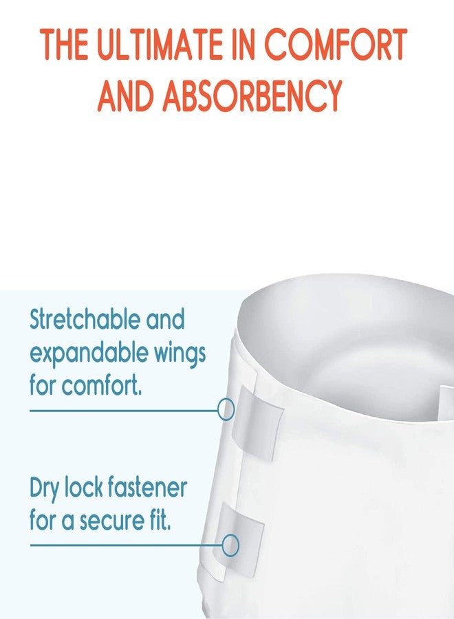 KosmoCare Adult Incontinence Briefs XXL | Heavy Absorbency Bariatric Diapers | Tape Style | Air Permeable Back Sheet | Leak-Proof Leg Cuffs | Waist Size 152-204 cms | Unisex | 10 Count | - Image 2