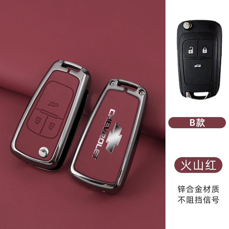 Chevrolet Zinc Alloy Remote Key Case Cover for Chevrolet (Cavalier, Cruze, Sail, Equinox, Orlando, Trax) - Image 1