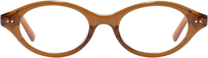TIJN Diverse requirement fit Retro Cat Eye Blue Light Blocking Glasses for Women Men,Bluelight Glasses for Computer/Screen,Crystal Brown Worldwide simple practical design - Image 1