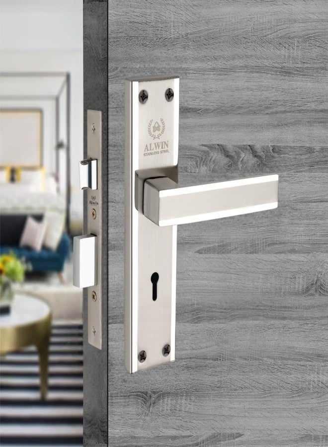 Alwin - Stainless Steel Mortise Lock, 8 Inch, 2 Turn Lock Body, Ideal for Main Door, Drawing Room, Bedoorm, Batroom rtc in Residential, Commercial and industiral use. - Image 1
