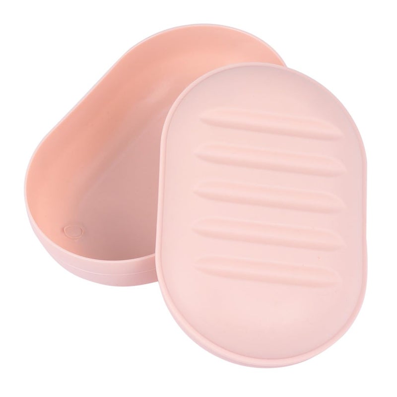 Leakproof Plastic Soap Dish With Lid For Travel Bathroom 8 Pack - Image 2
