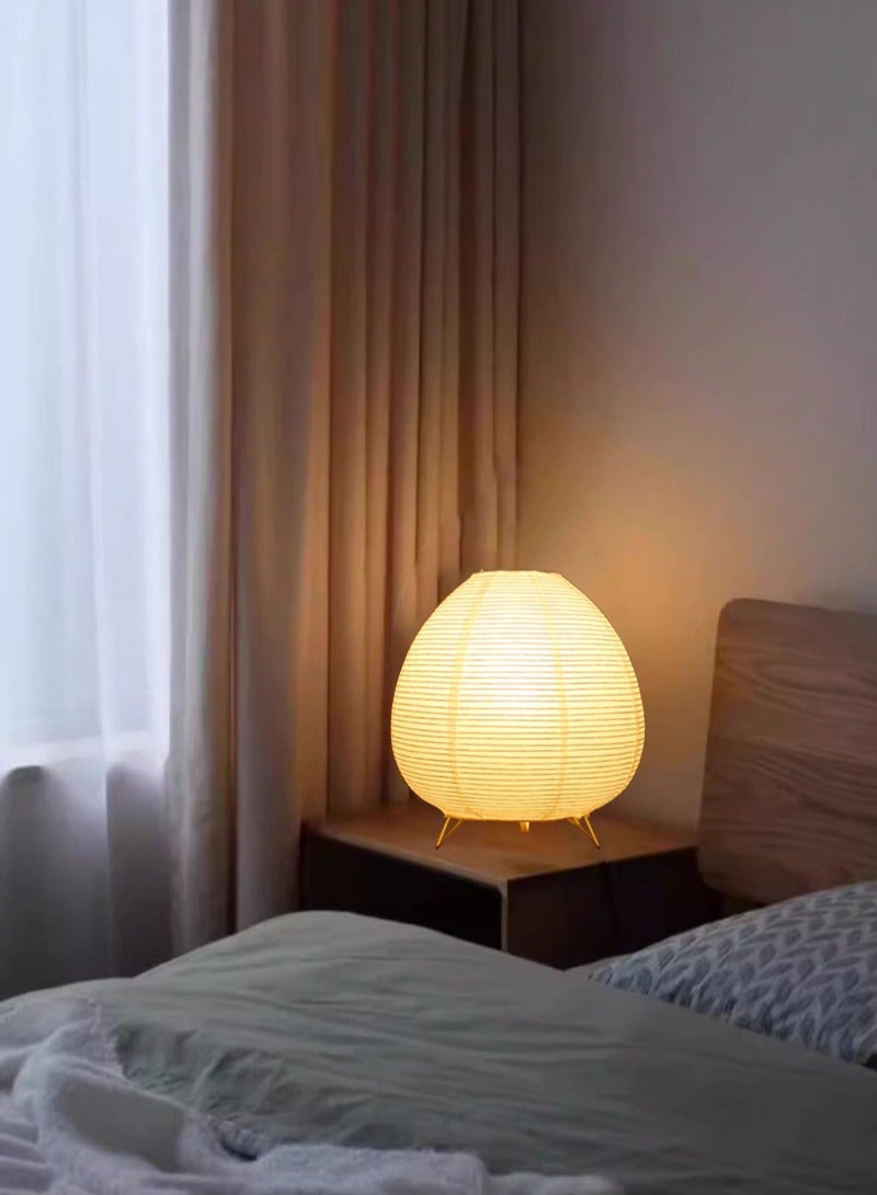 Sharpdo Nordic Creative Lantern Table Lamp with Xuan paper lampshade White 21x23cm - Image 1