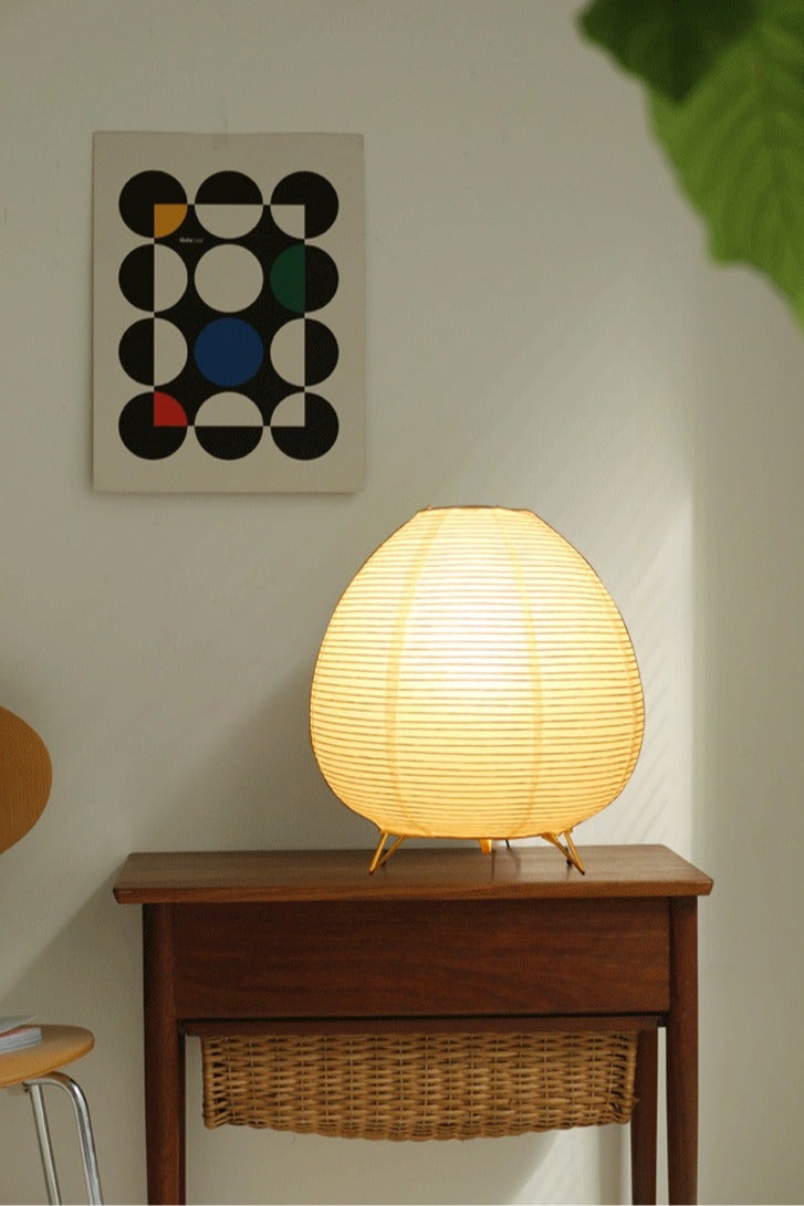 Sharpdo Nordic Creative Lantern Table Lamp with Xuan paper lampshade White 21x23cm - Image 3