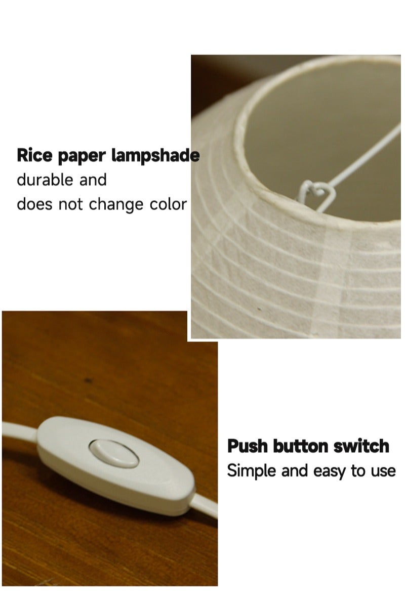 Sharpdo Nordic Creative Lantern Table Lamp with Xuan paper lampshade White 21x23cm - Image 4