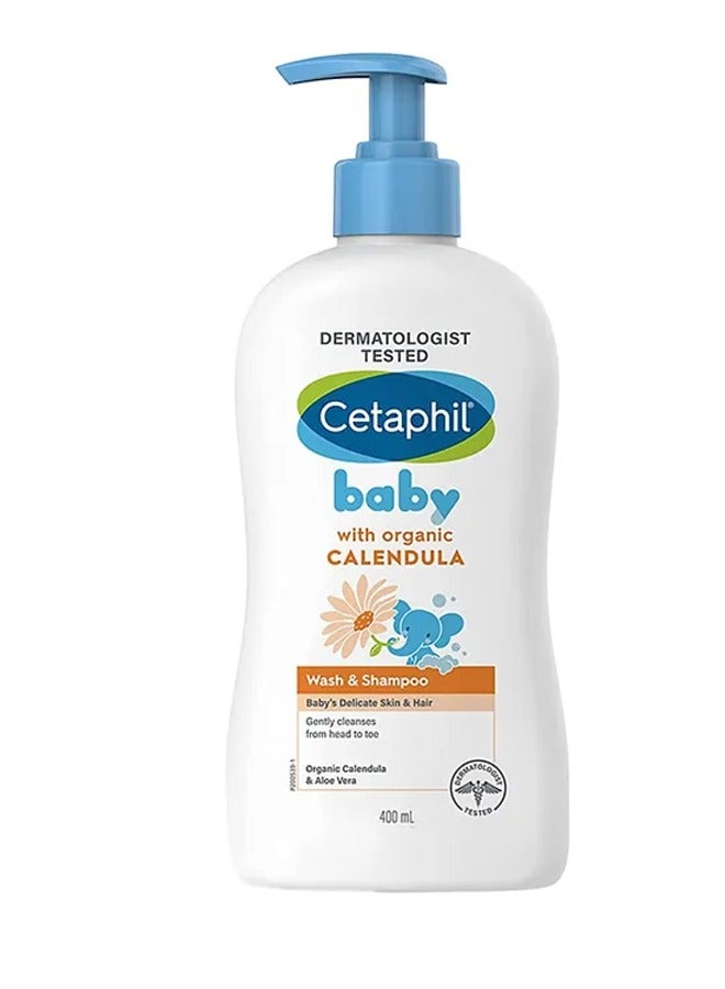 Cetaphil Baby Calendula Wash And Shampoo  400ml