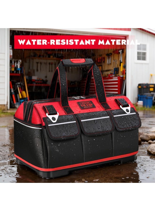Arabest 14-Inch Small Tool Bag, Heavy-Duty Durable Electrician Tote with Multi-Pockets, Water-Resistant Organizer for Mechanics, DIY Tools & Supplies - Image 5