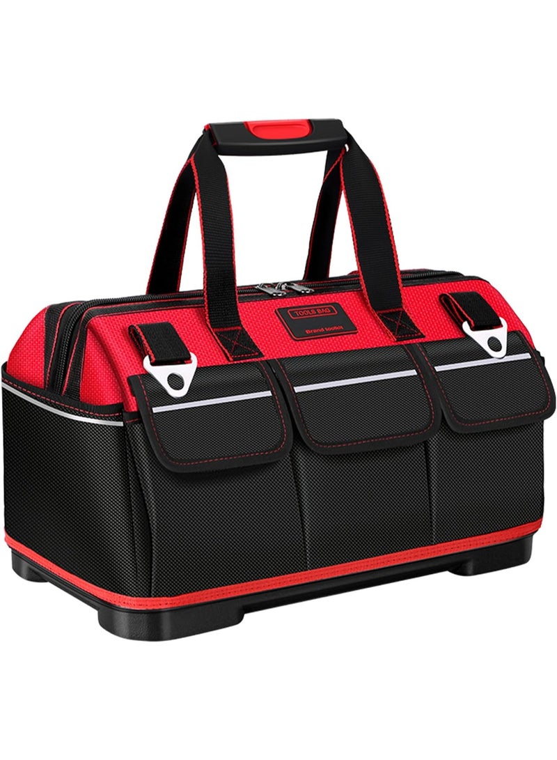 Arabest 14-Inch Small Tool Bag, Heavy-Duty Durable Electrician Tote with Multi-Pockets, Water-Resistant Organizer for Mechanics, DIY Tools & Supplies - Image 1