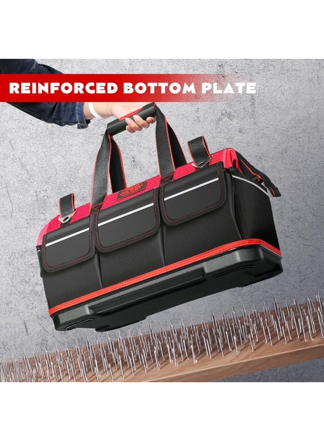 Arabest 14-Inch Small Tool Bag, Heavy-Duty Durable Electrician Tote with Multi-Pockets, Water-Resistant Organizer for Mechanics, DIY Tools & Supplies - Image 3