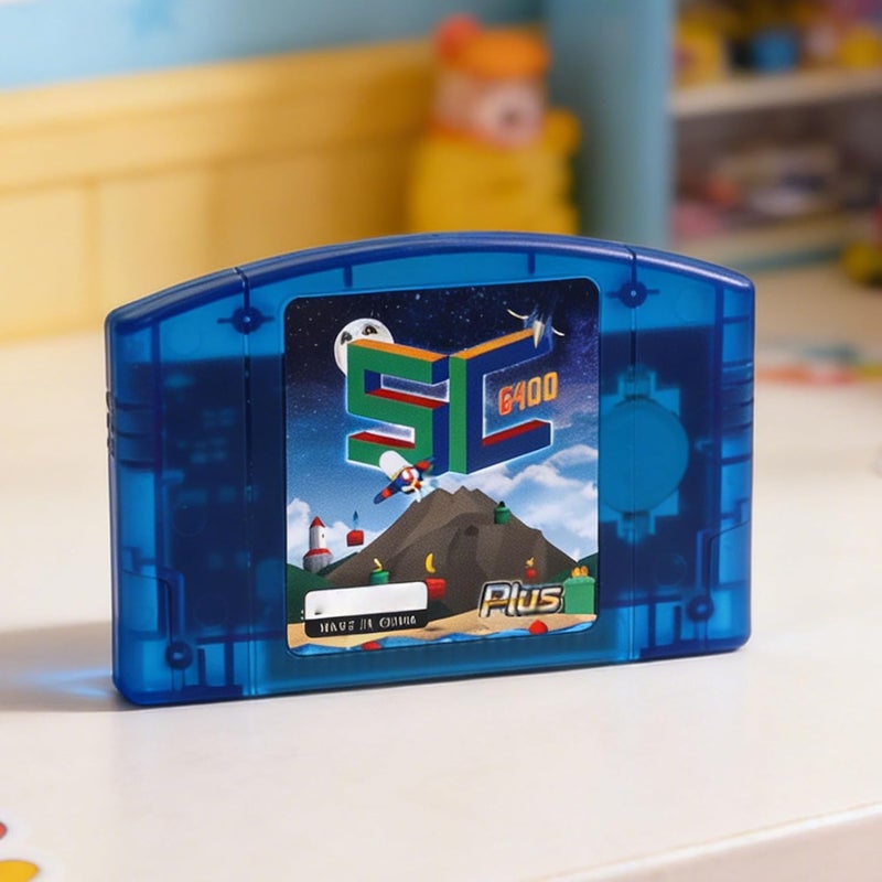 VELATEMOR – بطاقة ألعاب N64 مفتوحة المصدر، تدعم تشغيل الألعاب بسرعة عالية، مع إمكانية الحفظ التلقائي للبيانات، مناسبة لأجهزة N64 وSNES وGB وGBC وSMS وGG وCHF (لون أزرق شفاف). - Image 2