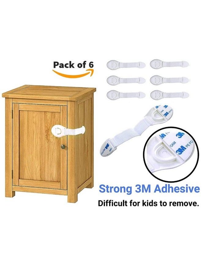 KidDough - Furniture Safety Locks For Kids (6 Locks White) (Made In India) - Image 1