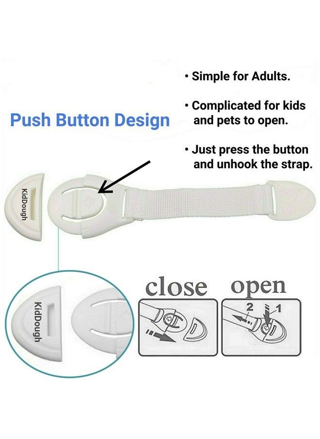 KidDough - Furniture Safety Locks For Kids (6 Locks White) (Made In India) - Image 1