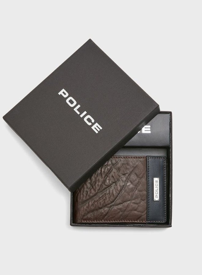 POLICE Tolerance Bi-Fold Wallet Brown/Blue - Image 5