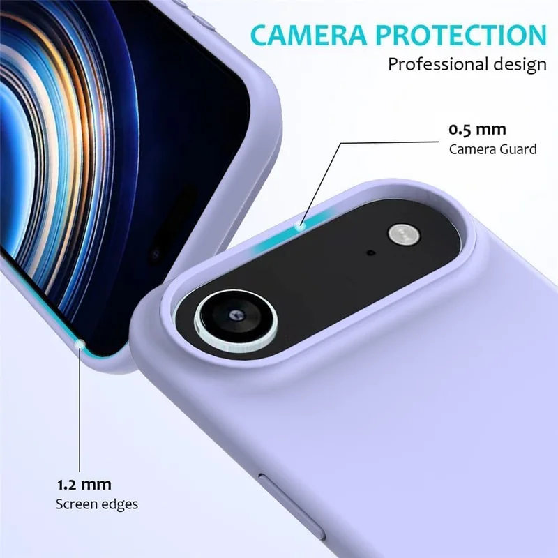 Mobcos Mobcos iPhone 17 Air Purple Mobcos iPhone 17 Air Purple Luxury Magnetic Compatible for iPhone Series – Shockproof, Slim Fit, Soft-Touch Protective Cover with Magnetic Wireless Charging Support  | Best Price UAE