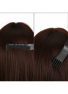 Patelai Patelai Hair Comb, 4 Pieces Carbon Lift Teasing Combs with Metal Prong, Salon Teasing Lifting Fluffing Comb with 5 Stainless Steel Pins for Women, Most Hair Types, Synthetic, Black and Purple  - Image 5
