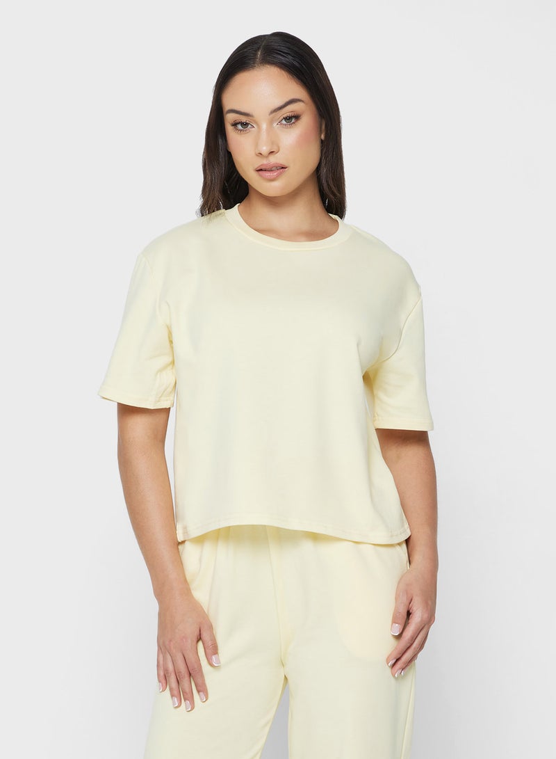 Ginger Basics Cotton Blend Oversize T-shirt & Sweatpant Set - Image 3