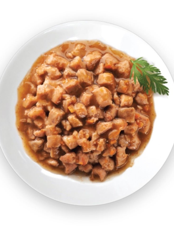 ويلنس كور طعام قطط رطب للقطط البالغة علبة مكونة من 6 قطع بوزن 85 جرام 3x دجاج مع كبد الدجاج 3x دجاج مع سالمون - طعام قطط خالي من الحبوب - اكل قطط غني بالبروتين للقطط البالغة - Image 3