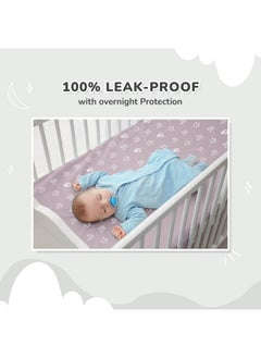 R for Rabbit Waterproof Quick Dry Sheet For Baby | Anti-Piling Fleece Extra Absorbent Instant Dry Sheet For Baby Bed | Baby Cot Protector Sheet | Baby Bed Protector (Size-L,Grey)  - Image 3