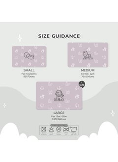 R for Rabbit Waterproof Quick Dry Sheet For Baby | Anti-Piling Fleece Extra Absorbent Instant Dry Sheet For Baby Bed | Baby Cot Protector Sheet | Baby Bed Protector (Size-L,Grey)  - Image 5