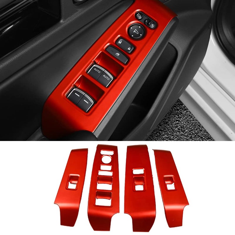 XITER 14PCS Red Full Set of Car Interiors Center Console Moulding Trim Steering Wheel Cover Air Outlet Trims Inner Door Bowl Cover Window Switch Decoration for 11th Gen Honda Civic 2022-2026 - Image 3