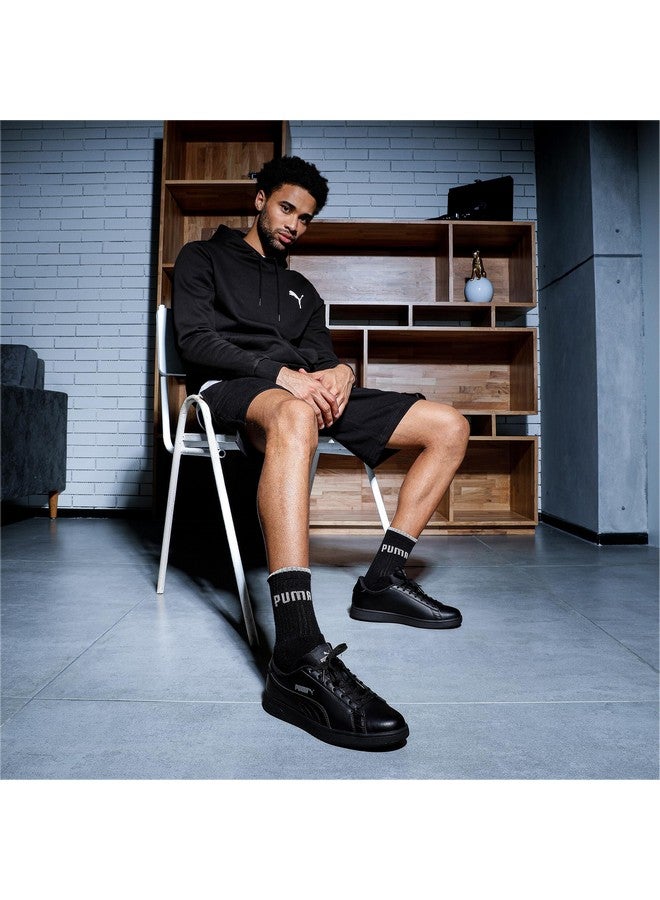 Puma Unisex-Adult Smashic Black-Matte Silver Sneaker - 11UK (39437101) - Image 4