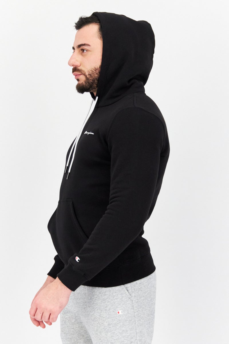 Champion Men Sportswear Fit Brand Logo Training Hoodies, Black - Image 2