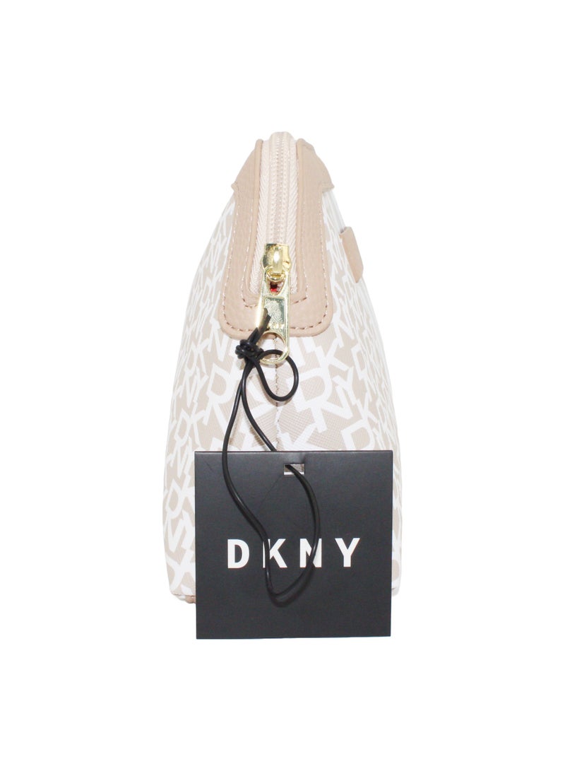 DKNY DKNY Signature Stripe Original Beauty Pouch Cosmetic Bag, Travel Make up Bag Small, Small Lightweight Cosmetic Bag Storage Bag, Small Makeup Bag, Travel Toiletry Bag  - Image 4