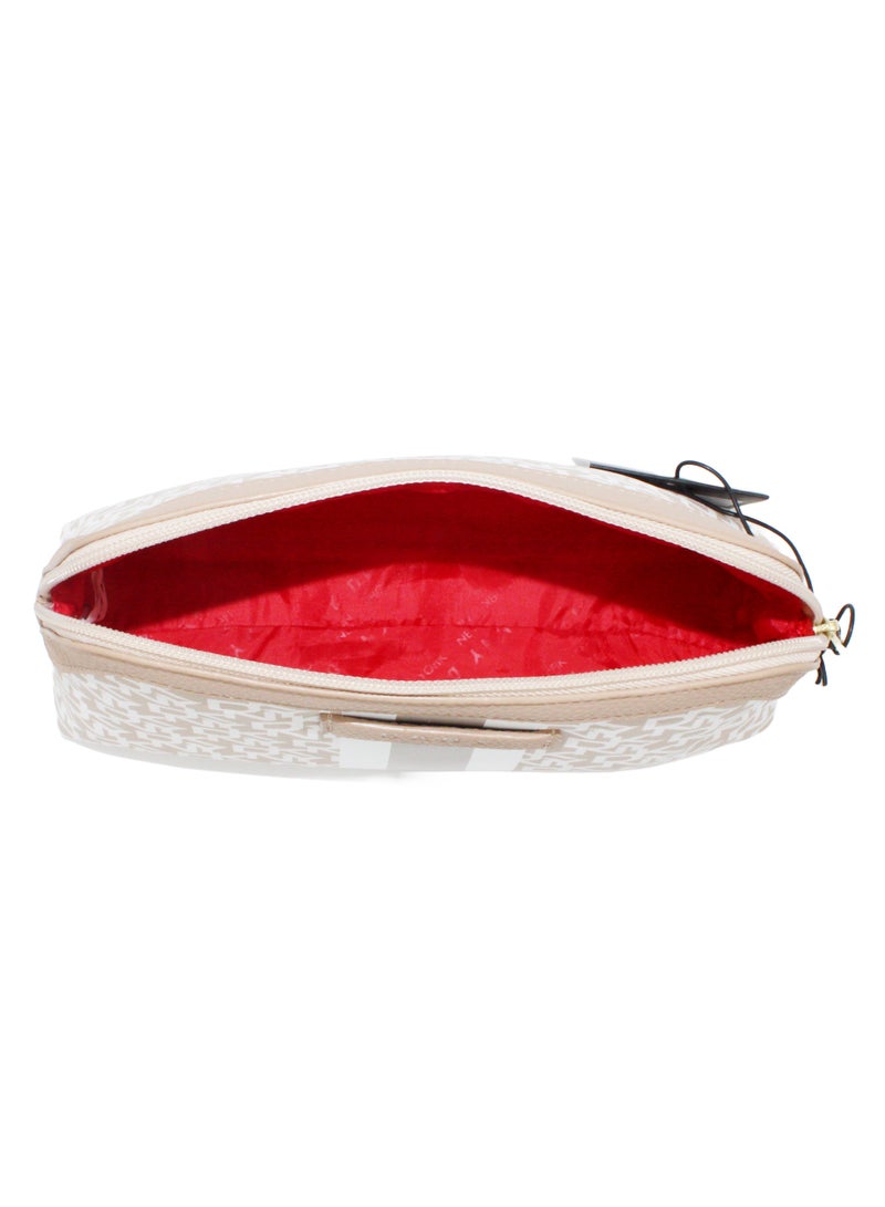 DKNY DKNY Signature Stripe Original Beauty Pouch Cosmetic Bag, Travel Make up Bag Small, Small Lightweight Cosmetic Bag Storage Bag, Small Makeup Bag, Travel Toiletry Bag  - Image 5