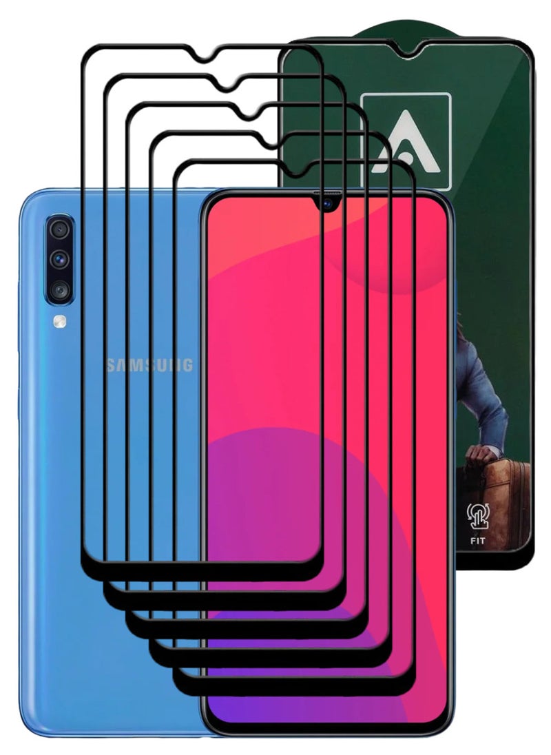 ACLIX 5 Pieces Antistatic ESD Dustproof Premium Quality High Definition Tempered Glass Screen Protector Designed For Samsung Galaxy A70 - Image 1