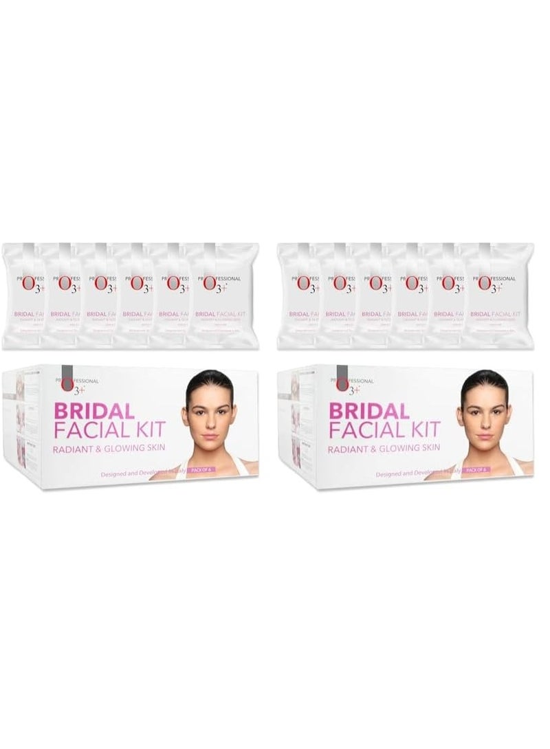O3+ Bridal Facial Kit for Radiant and Glowing Skin - Suitable for All Skin Types (120g X Pack of 6) - Image 1