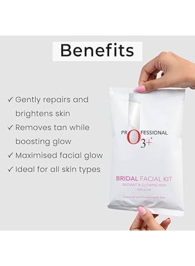 O3+ Bridal Facial Kit for Radiant and Glowing Skin - Suitable for All Skin Types (120g X Pack of 6) - Image 3