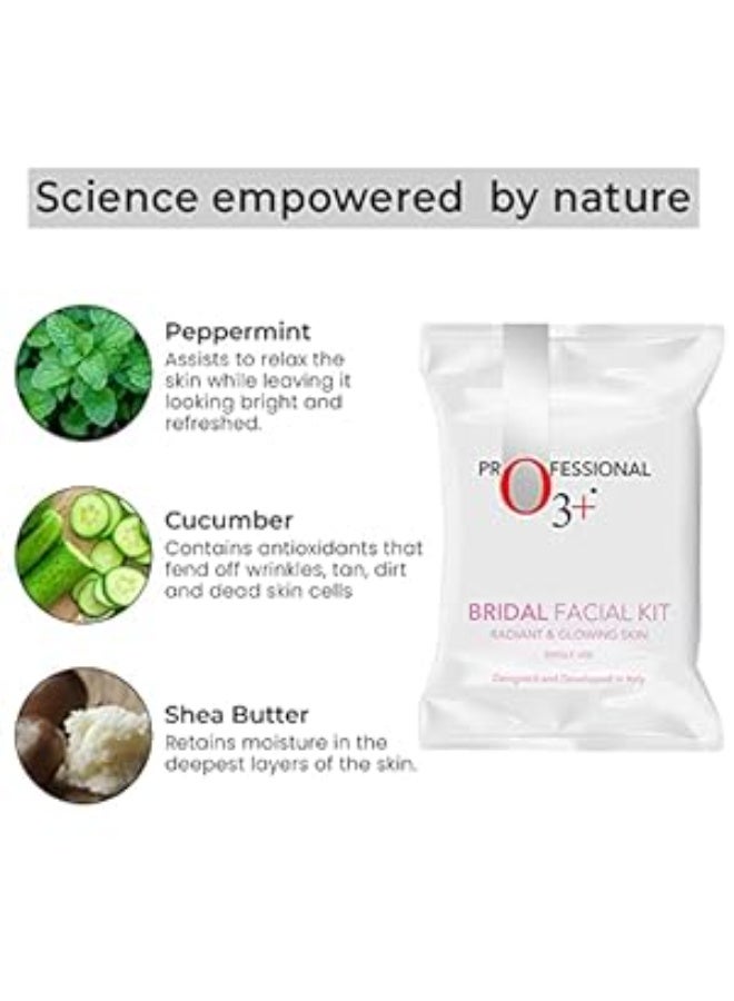 O3+ Bridal Facial Kit for Radiant and Glowing Skin - Suitable for All Skin Types (120g X Pack of 6) - Image 2