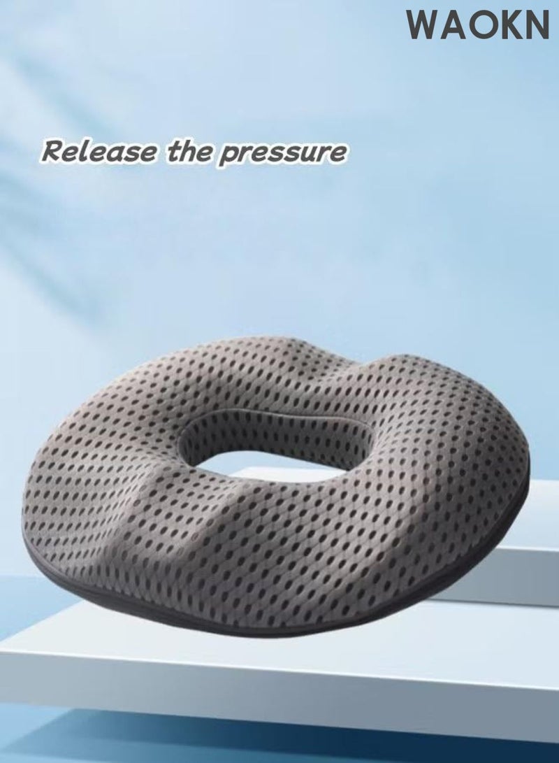 دبليو أيه أو كي أن وسادة مقعد قابلة للتنفس ومريحة ، وسادة البواسير وسادة مقعد المكتب ، وسادة مقعد القطن الذاكرة التي لا تنهار أبدًا بعد جلوس طويل ، وسادة مقعد تصميم إيرغونومي ، وسادة مقعد الكوكيكس والأخرف ، وسادة مقعد أحادي الجنس ، مناسبة للأشخاص المقيمين. - Image 4