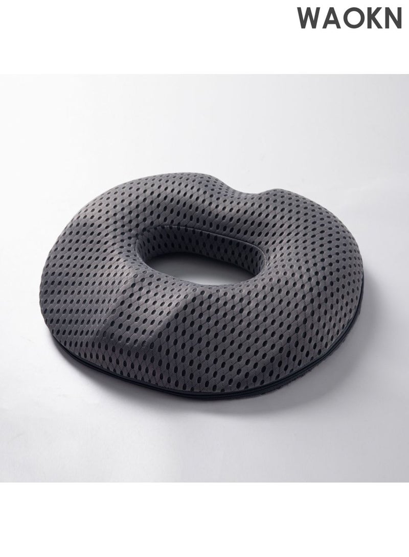 دبليو أيه أو كي أن وسادة مقعد قابلة للتنفس ومريحة ، وسادة البواسير وسادة مقعد المكتب ، وسادة مقعد القطن الذاكرة التي لا تنهار أبدًا بعد جلوس طويل ، وسادة مقعد تصميم إيرغونومي ، وسادة مقعد الكوكيكس والأخرف ، وسادة مقعد أحادي الجنس ، مناسبة للأشخاص المقيمين. - Image 1