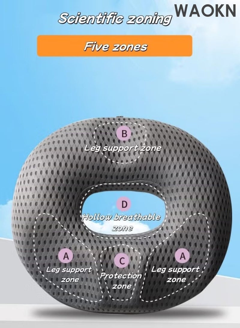 دبليو أيه أو كي أن وسادة مقعد قابلة للتنفس ومريحة ، وسادة البواسير وسادة مقعد المكتب ، وسادة مقعد القطن الذاكرة التي لا تنهار أبدًا بعد جلوس طويل ، وسادة مقعد تصميم إيرغونومي ، وسادة مقعد الكوكيكس والأخرف ، وسادة مقعد أحادي الجنس ، مناسبة للأشخاص المقيمين. - Image 5