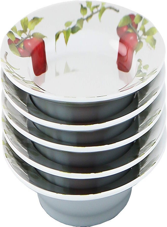 ريستون لويد طقم أطباق عشاء من الميلامين من ريستون لويد كاليپسو بيسكس، 6 قطع، مقاس 10 بوصات، خالٍ من مادة BPA، غير سام، مقاوم للكسر، آمن للغسل في غسالة الأطباق، للاستخدام الداخلي والخارجي، لون تفاح الحصاد - Image 4