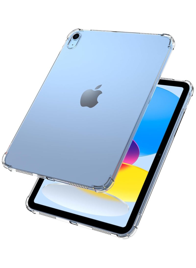 Clear Case Suit for iPad (A16) 11th Generation 2025 11-inch/10th Generation 2022 10.9 inch, Lightweight Soft TPU, Anti-Scratch Ultra Transparent Tablet Back Cover, Shockproof Impact Resistant, Clear - Image 1