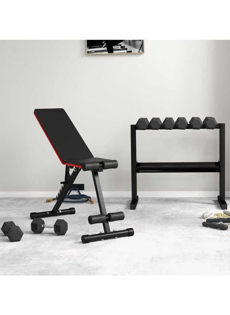 Generic - HOMCOM 8 kg Dumbbell Set with Metal Connecting Bar and Hexagonal Head Weight Set 16 kg Total for Home Gym Office Training Black and Silver - Image 1