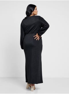 Ella Plus Bodycon Dress With Ruched Waist  - Image 2
