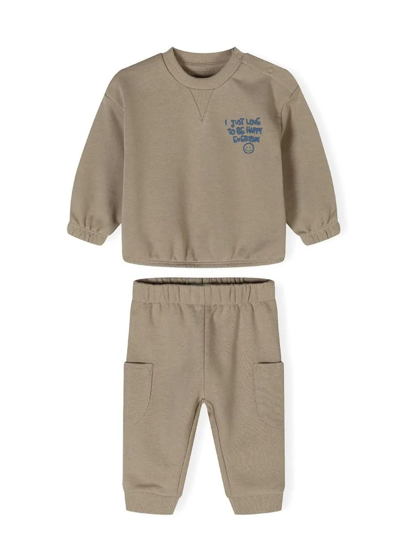 MINOTI Infant Long Sleeve Sweatshirt and Jogger Set