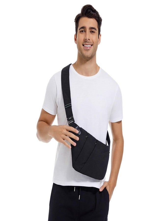 VADOO Sling Bag Backpack,Shoulder Bag, Chest Bags for Men, Traveling, Outdoor, Sports, Black, S, Cross-Body Bags - Image 2