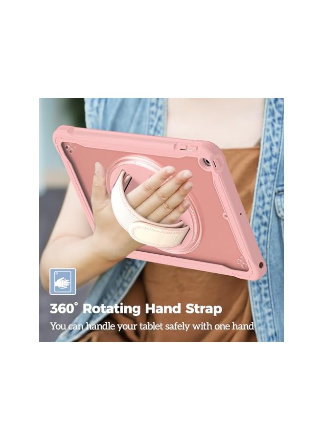 Procases Compatible For Ipad 10.2 Case Ipad 9Th 8Th 7Th Generation 2021 2020 2019 Case Heavy Duty Shockproof Rugged Case 360 Degree Rotatable Kickstand Protective Cover Case –Pink - Image 4
