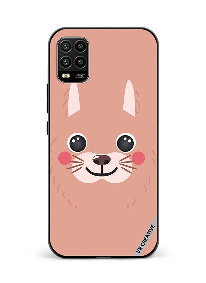 VR CREATIVE - Protective Case Cover For Xiaomi Mi 10 Lite 5G Lama Cartoon Face Design Multicolour - Image 1