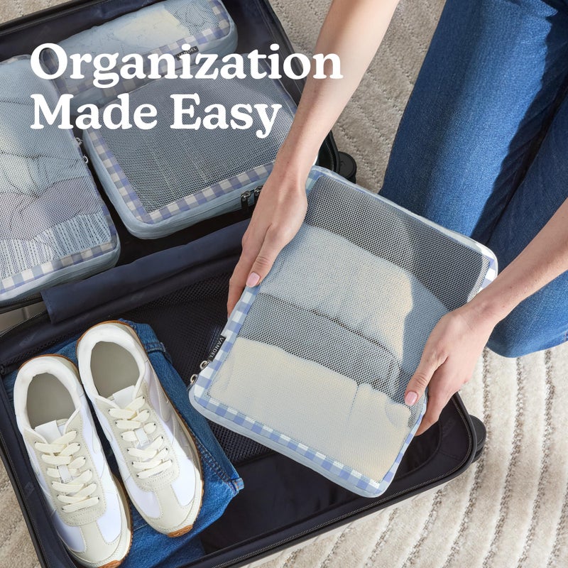 Vandel Space-Saving Compression Packing Cubes for Women, Men, Compressible Carry On Suit Case Organizer Luggage Packing Cubes for Travel Organizer Bags for Luggage and Backpacks, Suitcase Cube - Image 4